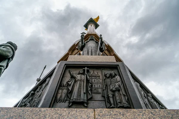 Yaroslavl Rússia Agosto 2020 Strelka Park Monumento 1000O Aniversário Yaroslavl — Fotografia de Stock