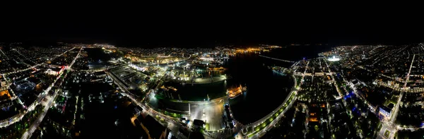 Novorossiysk Rusia Parte Central Ciudad Puerto Novorossiysk Bay Paorama 360 — Foto de Stock