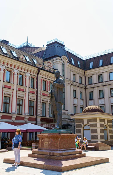 Kazan Russia Agosto 2020 Monumento Fyodor Chaliapin — Foto Stock