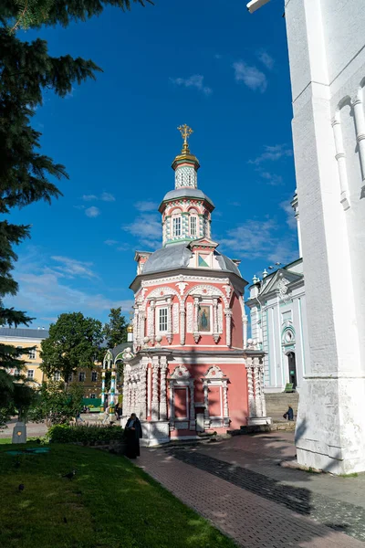 Sergiev Posad Rusland Augustus 2020 Overheadkapel Heilige Drie Eenheid Sergius — Stockfoto