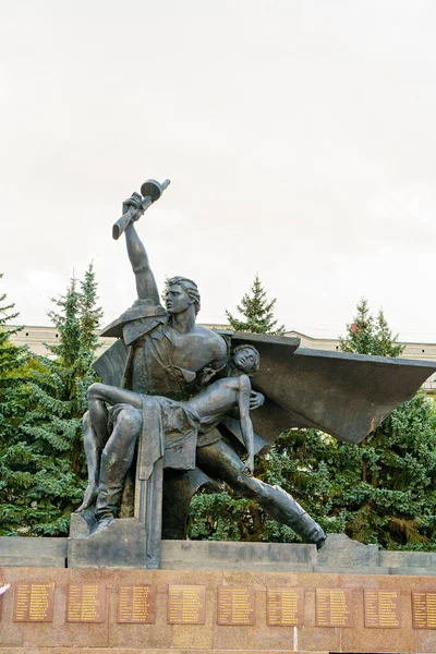 Kostroma Rusland Augustus 2020 Monument Voor Helden Van Grote Patriottische — Stockfoto