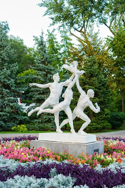 Rostov Don Rusia Agustus 2020 Patung Olahraga Genre Don Tanggul — Stok Foto
