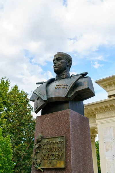 Krasnodar Russia August 2020 Monument Georgy Konstantinovich Zhukov — Stock Photo, Image