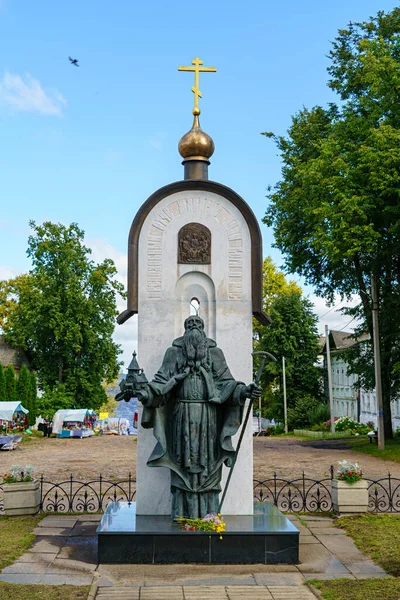 Kalyazino Rusia Agosto 2020 Monumento Makariy Kalyazinsky —  Fotos de Stock