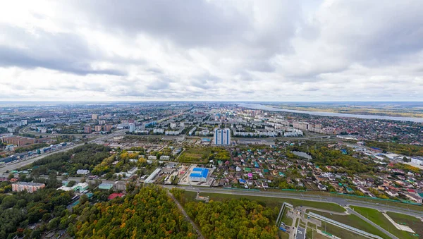 Samara Rusia Septiembre 2020 Vista Aérea Ciudad Samara Otoño Muchas — Foto de Stock