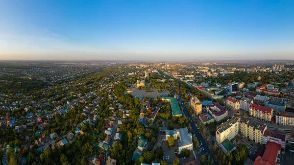 Ставрополь Росія Вересня 2020 Повітряний Вид Центру Міста Під Час — стокове фото