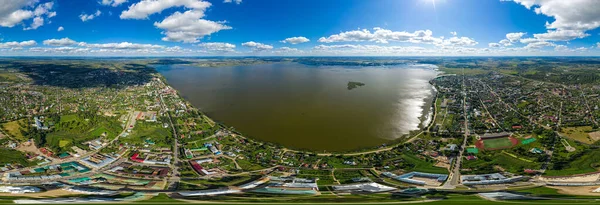 Rostov Russian Rostov Kremlin Lake Nero Aerial View Panorama 360 — Stock Photo, Image