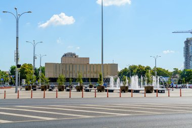 Krasnodar, Rusya - 29 Ağustos 2020: Drama im Tiyatrosu. Gorky