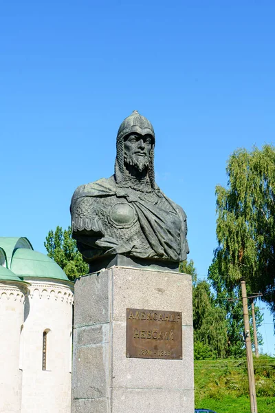 Pereslawl Salesski Russland August 2020 Denkmal Für Alexander Newski Roter — Stockfoto