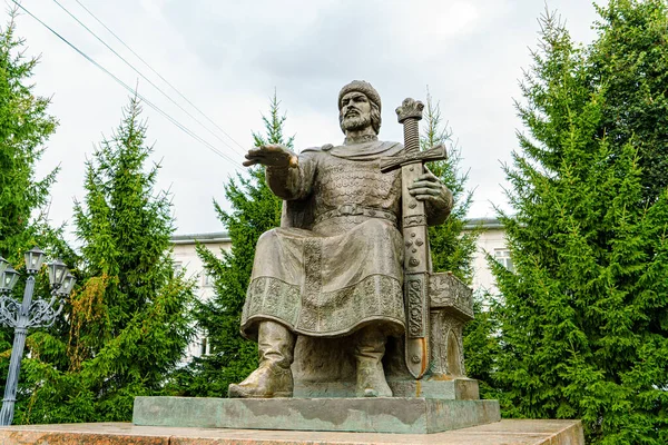 Kstroma Russia August 2020 Monument Yuri Dolgoruky — 图库照片