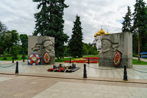Yaroslavl Ρωσία Αυγούστου 2020 Μνημείο Αιώνια Φλόγα — Φωτογραφία Αρχείου