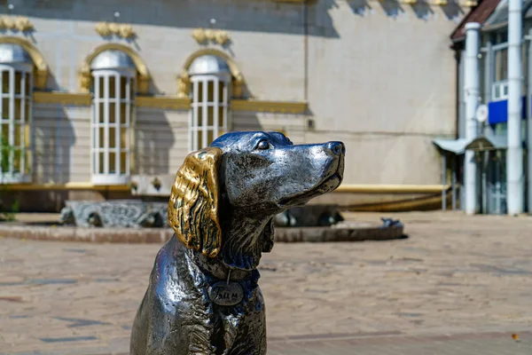 Woronesch Russland August 2020 Skulptur White Bim Staatliches Puppentheater Woronesch — Stockfoto