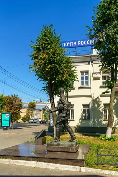 Voronezh Rusia Agosto 2020 Monumento Cartero Del Frente Complejo Conmemorativo — Foto de Stock