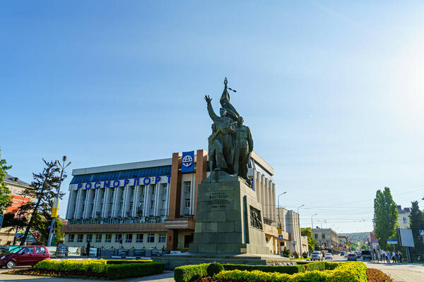 Novorossiysk, Russia - September 16, 2020: Liberators of Novorossiysk. Freedom Square