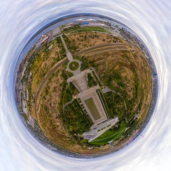 Volgograd Rússia Setembro 2020 Estádio Rotor Mamayev Kurgan Vista Aérea — Fotografia de Stock