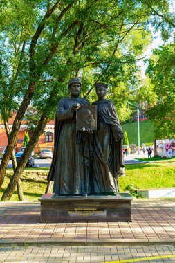 Sergiev Posad, Rusya - 18 Ağustos 2020: Murom 'dan Peter ve Fevronia