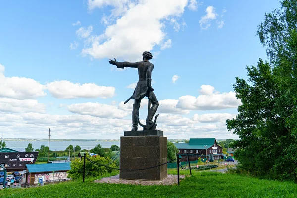 Pereslavl Zalessky ロシア 2020年8月18日 Peter への記念碑 ピーターの船の博物館 — ストック写真