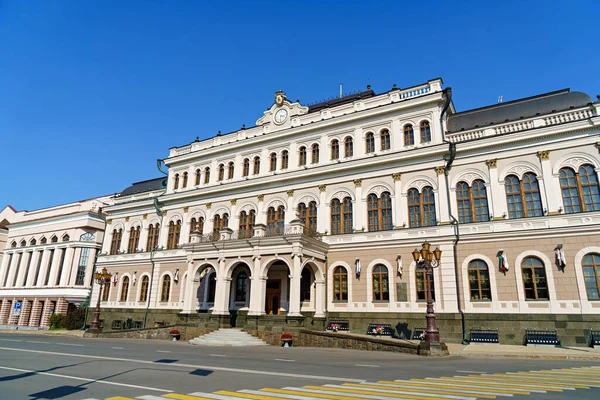 Kazan Rusko Srpna 2020 Kazanská Radnice Historický Památník Náměstí Svobody — Stock fotografie