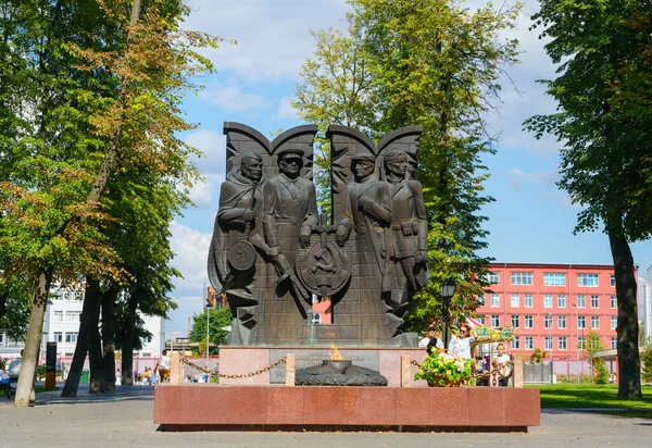 Tula Russia August 2020 Memorial Participants Heroic Defense City Tula — Stock Photo, Image