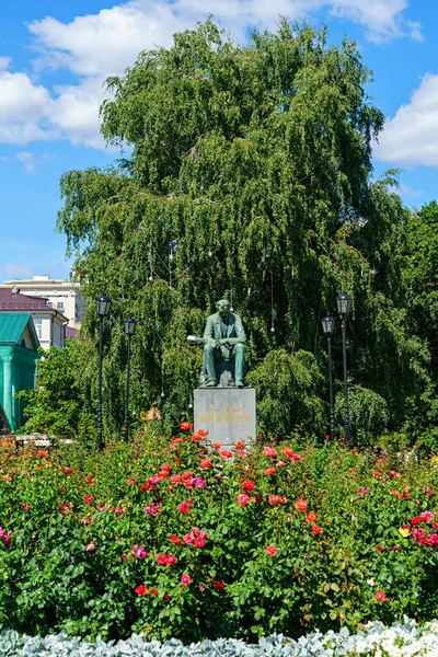 Woroneż Rosja Sierpnia 2020 Pomnik Nikitin Plac Nikitina — Zdjęcie stockowe