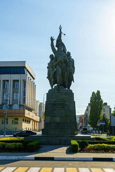 Novorossijsk Ryssland September 2020 Novorossijsks Befriare Frihetstorget — Stockfoto