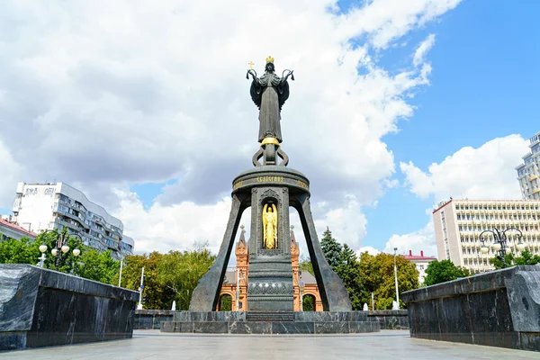 Krasnodar Rusia Agosto 2020 Fuente Santa Catalina Monumento Santa Catalina — Foto de Stock