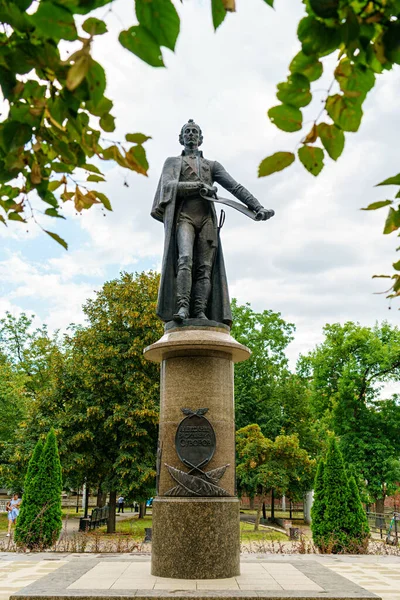 Krasnodar Rússia Agosto 2020 Monumento Suvorov Beco Glória Militar Russa — Fotografia de Stock