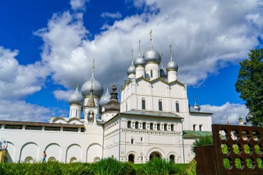 Rostov, Rusya. Kremlin 'deki İsa' nın Dirilişi Kilisesi. Rostov Kremlin