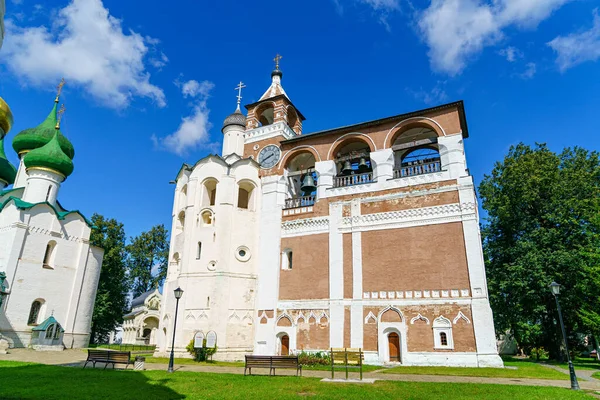 Suzdal Ρωσία Μονή Spaso Evfimiev Αρσενικό Μοναστήρι Καμπαναριό Της Γεννήσεως — Φωτογραφία Αρχείου