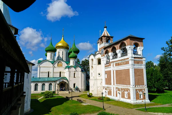 Suzdal Ryssland Spaso Evfimiev Kloster Manliga Kloster Härlighetskatedralen Bjälltorn Födelse — Stockfoto