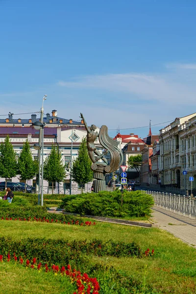 Kazán Rusia Agosto 2020 Monumento Rudolf Nuriyev Cerca Del Teatro — Foto de Stock