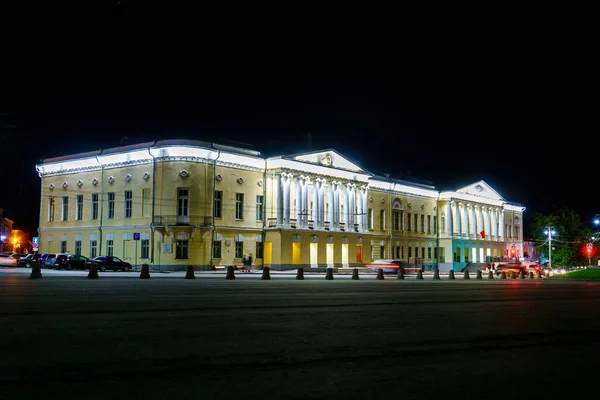 Vladimir Ryssland Augusti 2020 Officerarnas Hus Domkyrktorget Natt — Stockfoto
