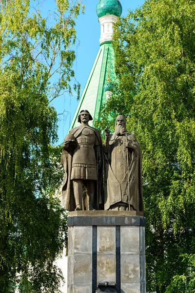 Nizjnij Novgorod Ryssland Augusti 2020 Monument Till Grundaren Staden Saint — Stockfoto