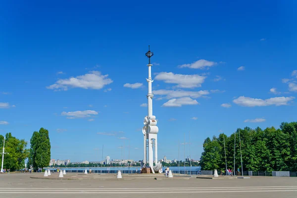 Voronezh Rússia Agosto 2020 Monumento 300 Anos Frota Russa — Fotografia de Stock
