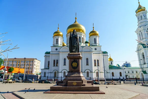 Rostov Don Russia Agosto 2020 Monumento Dmitry Rostovsky Cattedrale Rostov — Foto Stock