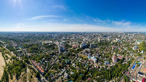 ロシアのヴォロネジ 空気から街のパノラマ 空中風景 — ストック写真