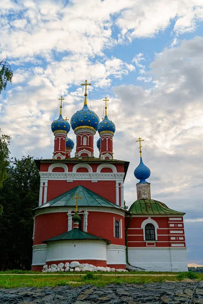 Uglich Ρωσία Εκκλησία Του Δημήτριου Τσαρέβιτς Στο Αίμα — Φωτογραφία Αρχείου