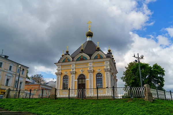 Rybinsk Oroszország Augusztus 2020 Kápolna Tiszteletére Szent Miklós Csodatevő — Stock Fotó