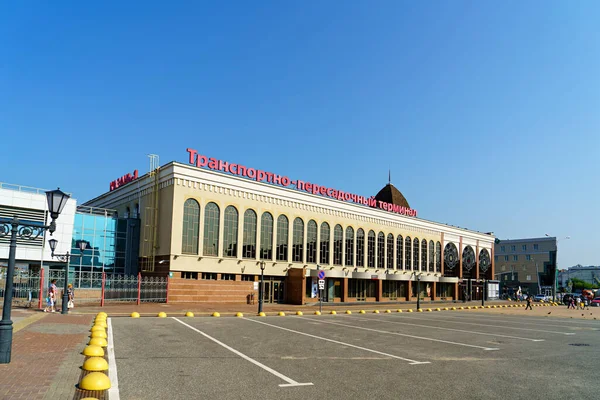 Kazán Rusia Agosto 2020 Estación Tren Kazán Kazan Terminal Intercambio — Foto de Stock