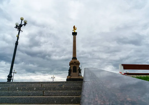 Yaroslavl Rusland Augustus 2020 Strelka Park Monument Voor 1000Ste Verjaardag — Stockfoto