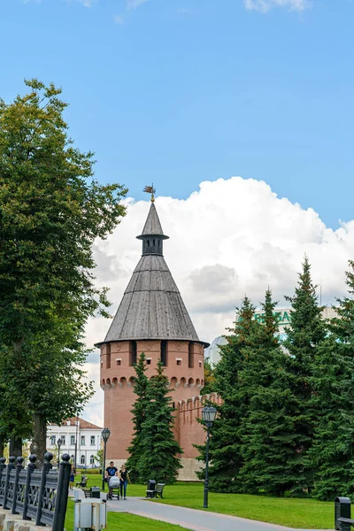 Tula Russia August 2020 Spasskaya Tower 크렘린 — 스톡 사진