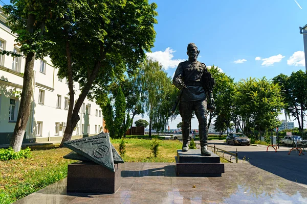 Woronesch Russland August 2020 Denkmal Für Den Frontpostboten Gedenkstätte Siegesplatz — Stockfoto