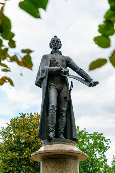 Krasnodar Russia August 2020 Monument 러시아 헌병대 대령이다 마리인 스키대로 — 스톡 사진