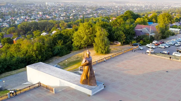 Stavropol Ryssland September 2020 Monument Över Röda Gardets Soldat Soldattorget — Stockfoto