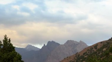 günbatımı, dağlar