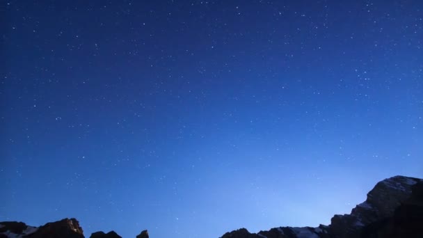 Amanecer después de las estrellas — Vídeo de stock