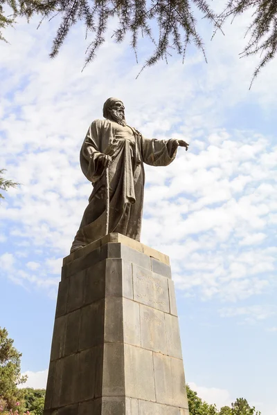 Rudaki pomnik. Duszanbe, Tadżykistan — Zdjęcie stockowe