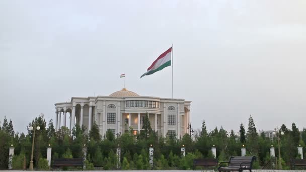 Palacio presidencial en Dushanbe — Vídeo de stock