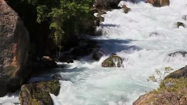 Fiume di montagna in Tagikistan . — Video Stock