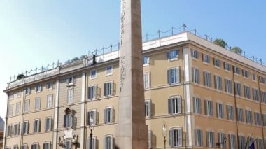 Montecitorio dikilitaş. Roma, İtalya